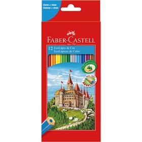 Lápis de Cor Ecolápis Faber-Castell 12 Cores Sextavado