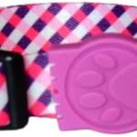 MY PET BRASIL Coleira Para Cachorros M Coleira Ajustável Pink & Purple Passeio E Viagem Confortável E Resistente