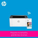 Impressora HP Laser 107w Tecnologia de impressão Laser Wi-Fi. Impressora para Pequenas e médias empresas. Conectividade:USB 2.0 de alta velocidade (4ZB78A) - Imagem 4