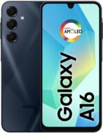 Samsung Celular Galaxy A16, 128GB + 4GB RAM, Câmera de até 50MP, Tela 6.7", NFC, IP54, Bateria 5000 mAh (Preto)