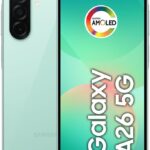 Samsung Celular Galaxy A26 5G 256GB, 8GB RAM, Câmera de 50MP, IP67, Tela Super AMOLED 6.7", NFC (Verde)