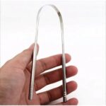 Limpador/Raspador de Língua em Aço Inoxidável Premium – Higiene Bucal Completa, Remove Saburra e Resíduos, Combate Mau Hálito, Hálito Fresco, Design Ergonômico e Durável - Imagem 7