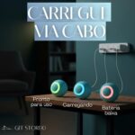 Bola para Pet Inteligente Giratória Interativa Brinquedo para Gatos e Cachorros com Movimento Automático Rotação 360° LED - Imagem 8
