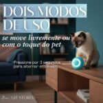 Bola para Pet Inteligente Giratória Interativa Brinquedo para Gatos e Cachorros com Movimento Automático Rotação 360° LED - Imagem 3