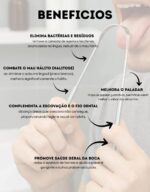 Limpador/Raspador de Língua em Aço Inoxidável Premium – Higiene Bucal Completa, Remove Saburra e Resíduos, Combate Mau Hálito, Hálito Fresco, Design Ergonômico e Durável - Imagem 2