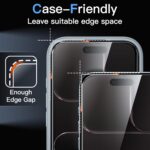 JETech Película de Vidro Temperado para iPhone Air, Protetor de Tela, Dureza 9H, Instalação Rápida, Amigável ao Case, Pacote com 3 - Imagem 7
