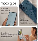 Smartphone Motorola Moto g06-128GB 12GB (4GB RAM + 8GB Ram Boost) e Camera 50MP com AI Bateria de 5200 mAh Tela 6.9" - Azul Marinho - Imagem 4