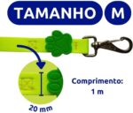 MY PET BRASIL Guia Neon Para Cachorros M Guia Para Cães Reforçada E Resistente Caminhadas E Viagens Laranja - Imagem 4