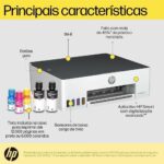Impressora HP Smart Tank 210 com Tanque de Tinta Colorida - Com Wi-Fi - USB 2.0 de alta velocidade. Funções da impressora: Imprimir. Cor: ‎Branco (3D4L5A) - Imagem 5