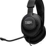 JBL, Fone de Ouvido Com Fio, Quantum 100M2, Headset Gamer, Over Ear, Microfone Removível - Preto