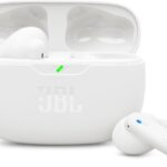JBL, Fone de Ouvido Sem Fio, JBL, Bluetooth, Wave Beam 2, Intra Auricular, Sem Fio, Resistente À Água e Poeira - Branco