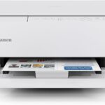 Canon PIXMA TS4320 Impressora jato de tinta colorida sem fio para impressão duplex, branca – Impressora doméstica econômica com copiadora/scanner, design compacto, fácil configuração, garantia