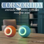 Bola para Pet Inteligente Giratória Interativa Brinquedo para Gatos e Cachorros com Movimento Automático Rotação 360° LED - Imagem 4