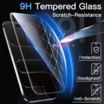 JETech Película de Vidro Temperado para iPhone Air, Protetor de Tela, Dureza 9H, Instalação Rápida, Amigável ao Case, Pacote com 3 - Imagem 5