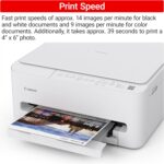 Canon PIXMA TS4320 Impressora jato de tinta colorida sem fio para impressão duplex, branca – Impressora doméstica econômica com copiadora/scanner, design compacto, fácil configuração, garantia - Imagem 6