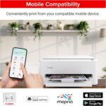 Canon PIXMA TS4320 Impressora jato de tinta colorida sem fio para impressão duplex, branca – Impressora doméstica econômica com copiadora/scanner, design compacto, fácil configuração, garantia - Imagem 5