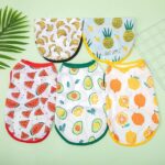 Roupas estampadas de frutas para animais de estimação, roupas fofas para animais de estimação, seção fina de verão - Imagem 6