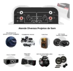 Modulo Taramps Ts400x4 Potencia de 400watts 2 Ohms Amplificador 400rms T400 4 Canais Som Automotivo 2 Ohms Rca Ts 400x4 Crossover - Imagem 2
