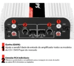 Modulo Taramps Ts400x4 Potencia de 400watts 2 Ohms Amplificador 400rms T400 4 Canais Som Automotivo 2 Ohms Rca Ts 400x4 Crossover - Imagem 5