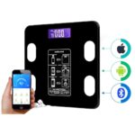 Balança Digital Bioimpedância Premium Bluetooth com App Saúde iOS Android para IMC Gordura Corporal Massa Muscular Massa Óssea Água Corporal Taxa Metabólica BMR Alta Precisão Vidro Temperado LED - Imagem 4
