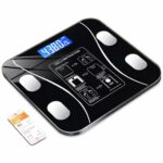 Balança Digital Bioimpedância Premium Bluetooth com App Saúde iOS Android para IMC Gordura Corporal Massa Muscular Massa Óssea Água Corporal Taxa Metabólica BMR Alta Precisão Vidro Temperado LED - Imagem 2
