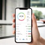 Balança Digital Bioimpedância Premium Bluetooth com App Saúde iOS Android para IMC Gordura Corporal Massa Muscular Massa Óssea Água Corporal Taxa Metabólica BMR Alta Precisão Vidro Temperado LED - Imagem 5