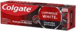 Colgate Creme Dental Clareador Luminous White Carvão Ativado 70g 4 unidades - Imagem 2