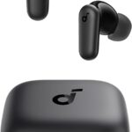 soundcore P30i da Anker, Fone de Ouvido Bluetooth 5.4 com Cancelamento de Ruído Adaptativo, Graves Poderosos, 45H de Reprodução, Estojo 2-em-1 com Suporte para Celular, IP54, Fone sem fio TWS, Preto