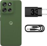 Smartphone Motorola Moto g56 5G - 256GB 24GB (8GB RAM+16GB Ram Boost) e 50MP Sony Lytia 600 Camera Ultrarresistencia militar IP68 + IP69 - Verde - Imagem 5