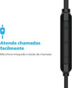 PHILIPS, Fone de Ouvido com Microfone, TAE2146BK/00, Com fio USB-C de 1,2 metros, Intra-auricular, Preto - Imagem 5