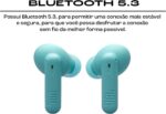 JBL, Fone de Ouvido Sem Fio, JBL, Bluetooth, Wave Beam 2, Intra Auricular, Sem Fio, Resistente À Água e Poeira - Azul - Imagem 6