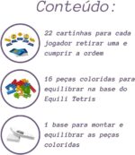 Jogo Equili Tetris Brinquedo Montar Raciocinio Educativo - Imagem 4