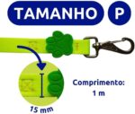 MY PET BRASIL Guia Neon Para Cachorros P Guia Para Cães Reforçada E Resistente Caminhadas E Viagens Laranja - Imagem 4