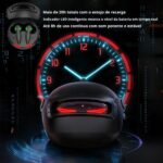 Fone Gamer Bluetooth TWS 5.4 – Redução de Ruído com IA, 8h de Bateria, Estojo LED Robótico, Microfone Nítido e Baixa Latência - Imagem 6