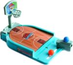 Mini Jogo de Basquete de Mesa Infantil com Lançador 24 cm e 2 Bolas Brinquedo Finger Crianças Basketball