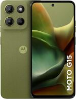 Smartphone Motorola Moto g15-256GB 12GB (4GB RAM+8GB Ram Boost) e Camera 50MP com AI e Night Vision Bateria de 5200 mAh Tela FHD+ 6.7" com Superbrilho NFC - Verde
