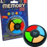 Jogo da Memória Portátil para Crianças de 4 a 12 Anos, Brinquedo Eletrônico com Luzes, Jogos de Tabuleiro de Viagem de Carro para Crianças, Jogo
