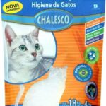 Areia Higiênica Sílica Chalesco para Gatos 1,8 kg – Alta Absorção e Controle de Odores