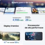 Celular Samsung Galaxy S25 FE 5G, 128GB, 8GB, Câmera Tripla - Azul - Imagem 5
