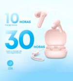 soundcore P20i da Anker, Fone de Ouvido Bluetooth 5.3, Graves Potentes, Drivers de 10mm, 30H de Reprodução, Resistência à Água, 2 Mics IA, Personalização de Som via App, Fone sem fio tws, Rosa - Imagem 4