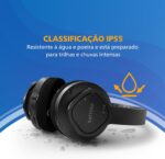 PHILIPS, Headphone Sport Bluetooth, TAA4216BK/00, Até 35 horas de bateria, Resistente à Água e Poeira, Preto - Imagem 3