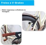Bicicleta Forss Rose Retro, Aro 26, Feminina, Com Cestinha, Sem Marchas, Freio V-Brake - Imagem 5