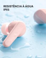 soundcore P20i da Anker, Fone de Ouvido Bluetooth 5.3, Graves Potentes, Drivers de 10mm, 30H de Reprodução, Resistência à Água, 2 Mics IA, Personalização de Som via App, Fone sem fio tws, Rosa - Imagem 7