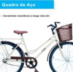 Bicicleta Forss Rose Retro, Aro 26, Feminina, Com Cestinha, Sem Marchas, Freio V-Brake - Imagem 4