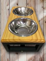 Comedouro Elevado Duplo Para Cães e Gatos - Tamanho P - Imagem 4