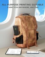 Impressoras portáteis NDYIN sem fio para viagens, impressora térmica sem fio N80 Bluetooth sem tinta, suporta 21,6 cm x 28 cm US Letter & A4, compatível com iOS, Android, laptop - Imagem 6