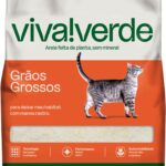 Viva Verde Areia Higiênica Biodegradável para Gatos Grãos Grossos 4kg