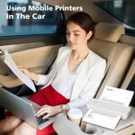 MinZhi Impressora térmica portátil, sem fio, suporta 21,6 cm x 28 cm, papel A4 e A5, Bluetooth sem tinta, compatível com Android, iOS e laptop, para escritório, viagem, casa - Imagem 5