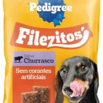 Petisco Pedigree Filezitos Bifinho Churrasco Cães Adultos 60g