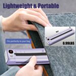 Rongta Impressora portátil sem fio para viagens, impressoras térmicas Bluetooth sem tinta para carta dos EUA de 21,6 cm x 28 cm, compatível com Android, iOS, telefone, Mac, Windows, computador para - Imagem 3